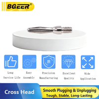 Connecteur mâle banane 4 mm, tête en cuivre pur nickelé, borne filetée M5, accessoire de prise moulé par injection