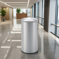 Conteneur à déchets commerciaux DB-40B de 15 gallons Structure debout Grande poubelle avec couvercle en dôme pivotant Poubelle
