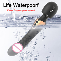 AOLAN Doppelkopf AV-Stab Großer Leistungsstarker Vibrator mit Doppelmotor Silikon-Stab G-Punkt-Massagegerät 10-fach Vibrator für Paare Stimulator