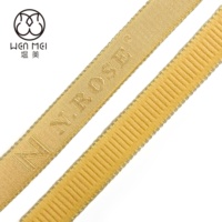 Bande élastique côtelée antidérapante en nylon jacquard couleur unie avec logo personnalisé, broderie 3D et gaufrage pour lingerie et soutien-gorge – Vente en gros