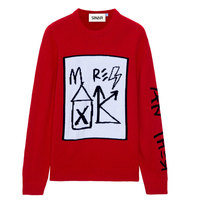 Pull-over avec lettre jacquard à manches longues en tricot pour hommes Pull-over en tricot à manches longues en tricot pour hommes Pull-over d'hiver pour hommes LOGO personnalisé OEM et ODM