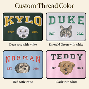 <span class=keywords><strong>Sudadera</strong></span> de cara de <span class=keywords><strong>gato</strong></span> Varsity ecológica transpirable personalizada bordada 3D perfecto regalo personalizado amantes de los gatos Primavera Verano - Product Image 4