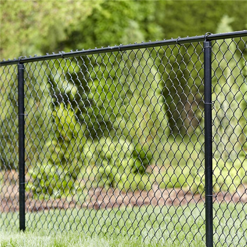 PVC Coated Chain Link Fence Carbon Steel Diamond Mesh Panels for Garden ...