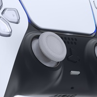 EXtremeRate Original Noir Bouton Collant Thumbstick Poignées Joystick Remplacement Thumb Stick pour PS5 & PS4 Controller