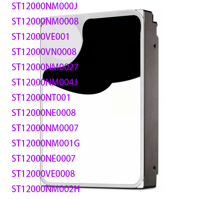 12TB 3.5" HDD Internal Hard Drive NAS Storage Server ST12000NT001 ST12000NE0008 ST12000NM0007 ST12000NM001G ST12000NE0007 VE0008
