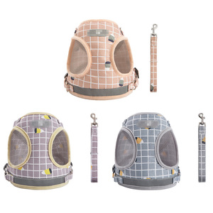 Harnais réglable pour chien, sangle de poitrine pour animaux de compagnie, laisse de marche en polyester pour chiens de petite et moyenne taille - Product Image 3