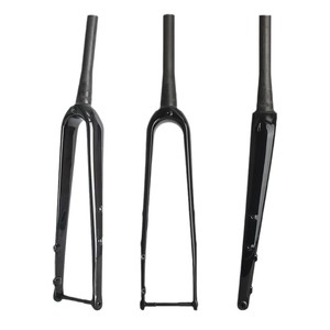 Horquilla de Bicicleta de Carretera Bolany, Completamente de Fibra de Carbono, 700C, Rígida, con Eje, Negra - Product Image 5