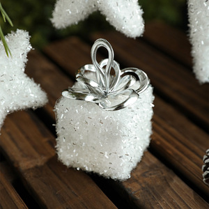 Adorno Colgante de Espuma Blanca en Forma de Estrella para Árbol de Navidad, Decoración Navideña para Regalo - Product Image 4
