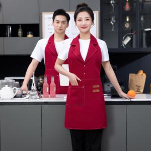 Bông denim nhà bếp cupcake giá rẻ cupcake bán buôn nhà bếp BIB Tạp dề phụ nữ bartender đồng phục tạp dề - Product Image 5