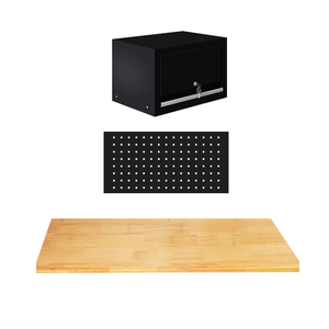 Caja de herramientas de taller grande extraíble básica PHIXWELL, banco de trabajo combinado, armario de herramientas de almacenamiento de garaje con tablero de mesa de madera - Product Image 4