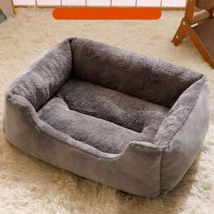 Venta al por mayor de fábrica, cama personalizada para mascotas, nido suave para perros, rectángulo grande, doble uso, doble cara, transpirable, sofá cama para perros y gatos - Product Image 2