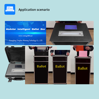La urna de votación inteligente modular se utiliza para votar y contar para las boletas de papel