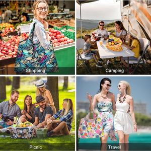 Bolsa de Compras Plegable Ecológica, Impermeable y Moderna 2025, Reutilizable, Fácil de Guardar, de Poliéster, Nailon y Oxford, Venta al Por Mayor - Product Image 6