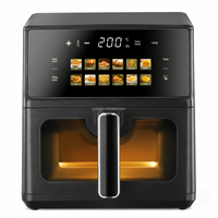 Friteuse à air numérique professionnelle avec fenêtre de visualisation, capacité portable de 6L, pour la cuisine domestique, usine OEM