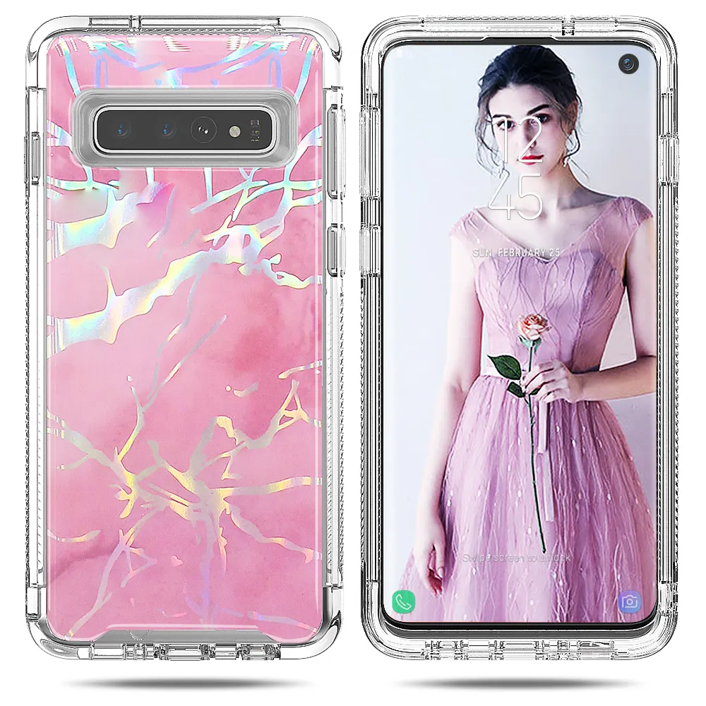 Best Great Feel Marble Luxury Printing OEM IMD Soft TPU Drop Glue Phone Case For Samsung S24 Plus Custom Bling Bling Case Cover