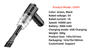Mini aspiradora de coche más vendida para uso doméstico de coche teclado inalámbrico de mano modelo más nuevo - Product Image 6