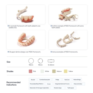 บล็อกแอบดูฟันปลอมบางส่วนเฟรมเวิร์กแอบดูดิสก์บล็อกแคดแคมบล็อกแอบมองทางทันตกรรม - Product Image 2