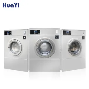 Gewerbliche Wäscherei automatische Münz waschmaschinen aus Edelstahl 12KG 15KG 20KG 25KG Wasch extraktor