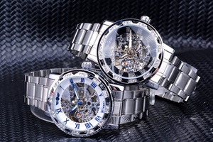 <span class=keywords><strong>Montre</strong></span> <span class=keywords><strong>Homme</strong></span> Automatique Squelette de Luxe Winner, Design Sportif Mécanique, Lunette Tendance, <span class=keywords><strong>Montre</strong></span> de Marque Haut de Gamme - Product Image 6