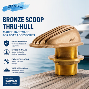 Filtre d'admission en laiton de haute qualité de marque HF de 1-1/4 po, écumoire en bronze traversant le coque, quincaillerie marine, accessoires de bateau, fabricant taïwanais - Product Image 3