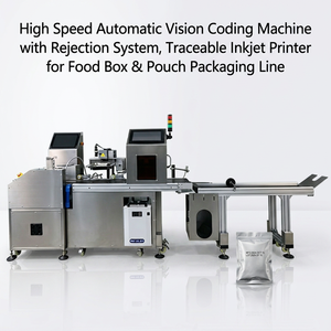 Machine de codage et de marquage par vision à alimentation automatique avec système de rejet automatique et de traçabilité pour l'emballage de cartons alimentaires et de sacs en plastique - Product Image 3