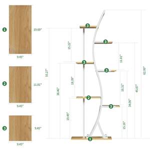رف نباتات معدني طويل بـ7 طبقات مع إضاءة للنمو، الأكثر مبيعًا - Product Image 2