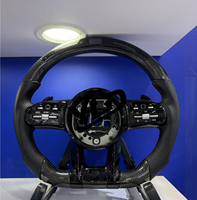 Volant sport en cuir perforé en fibre de carbone personnalisé pour Mercedes Benz Classe CL 55 SL55 GLC GLE a W176