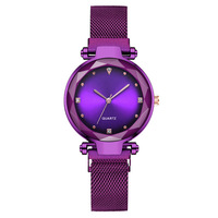 Jam Tangan Wanita Model Terbaru Terlaris, Fashionable, Ramah Lingkungan, Casing Akrilik, Quartz, Bertabur Berlian, Magnetik Tipe Lazy