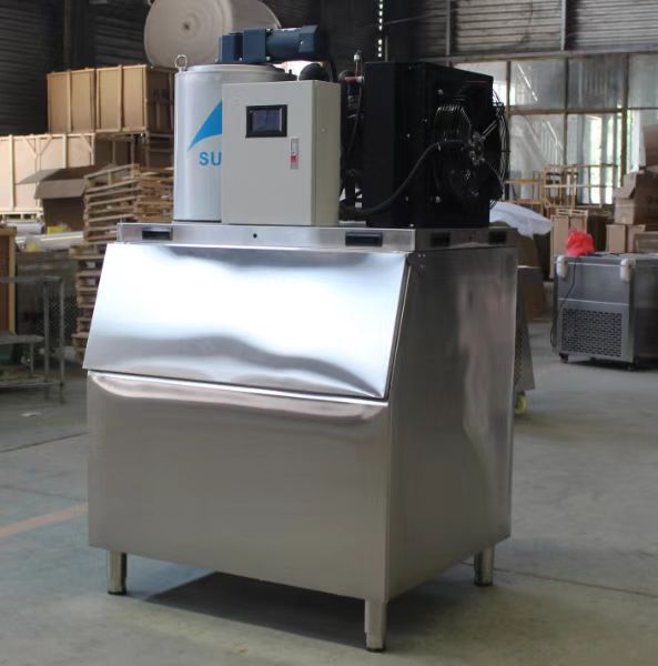 200KG Output Ice Cube Making Machine Water Cooling and Air Cooled Ice Maker Machine Italian Big Automatic Ice Ball Maker Machine