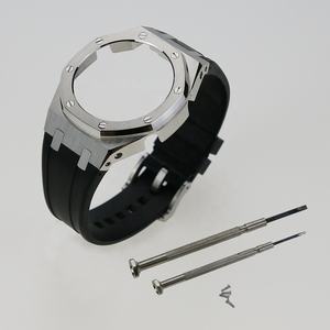 חם מכירת שעון שינוי ga2100 mod ערכת מתכת במקרה סיליקון גומי רצועה עבור החלפת חלק GA-2100 - Product Image 1