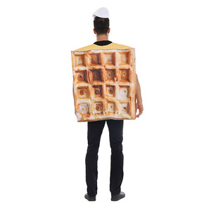 Disfraz de Eraspooky Waffle unisex de manga corta para fiesta de Halloween, talla única para adultos - Product Image 5