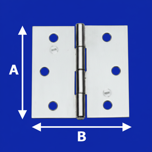 AL121IN60 Aldeghi stile industriale 60mm quadrati in acciaio inox ottone zinco alluminio perno cerniera cromato finitura per uso Hotel della porta - Product Image 1