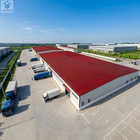 Edificio Moderno de Estructura de Acero de Gran Envergadura, Taller Industrial Prefabricado, Diseño de Almacén Comercial, Nave con Estructura Metálica