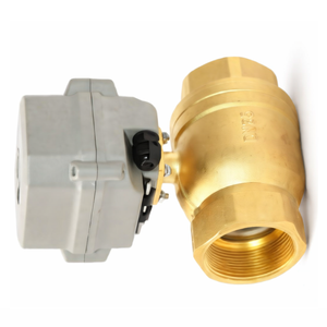 วาล์วบอลทองเหลืองแบบมอเตอร์ C-Way DN50 (2") พร้อมตัวกระตุ้นแบบ NPT ปิดตามปกติ ควบคุมการไหลของน้ำ 2 พอร์ต OEM - Product Image 4
