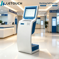 Kiosque de paiement vertical à écran tactile personnalisé ODM 19-22 pouces, distributeur de tickets de commande automatique, machine à numéros de file d'attente, lecteur de codes-barres pour hôpitaux