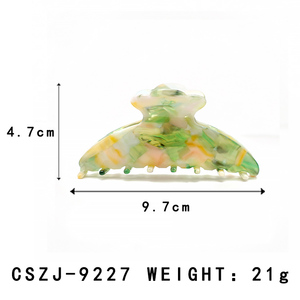 YIYI semplice temperamento colorato nuvola bordo acetato capelli artiglio semplice creativo 9.7cm fermaglio per capelli Costom all'ingrosso - Product Image 2