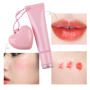 Porte-clés blush crème en forme de cœur, changeant de couleur, activé par le pH, maquillage naturel waterproof pour <span class=keywords><strong>femme</strong></span> - Meilleure vente - Product Image 6