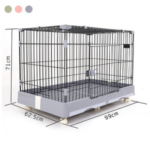 Haute qualité fil robuste amovible maille pédale humide sec chien <span class=keywords><strong>Cage</strong></span> luxe respirant chien maison avec lucarne pour grands chiens - Product Image 2