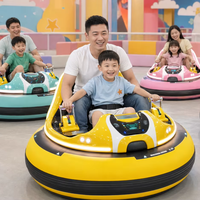 Voiture tamponneuse gonflable Magic Amusement à rotation libre à 360°, construction en acier, PVC/fibre de verre, 24V, pour usage extérieur dans les centres commerciaux et parcs d'attractions