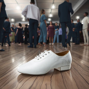 <span class=keywords><strong>Chaussures</strong></span> de danse de salon <span class=keywords><strong>pour</strong></span> homme Good Balance, <span class=keywords><strong>chaussures</strong></span> de danse <span class=keywords><strong>rock</strong></span>, <span class=keywords><strong>chaussures</strong></span> de danse en cuir blanc à talon bas <span class=keywords><strong>pour</strong></span> homme 7791 - Product Image 1