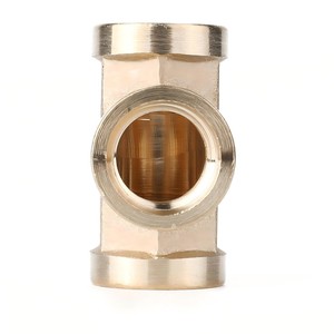 Nissin Brass T-Type Tee NPT Threaded Internal External Pipe Fitting For Air Water Pipe - Product Image 3