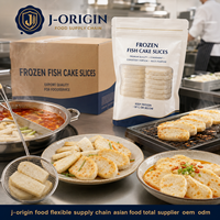 Gefrorene Mi Iuy Kroaker-Fischkuchen-Scheiben, Fertig zum Kochen, Gebratener Surimi-Meeresfrüchte-Snack, HORECA Einzelhandel Private Label Lieferung Großhandel 150g