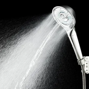Cixi vente chaude cinq fonctions couleur noire eau sous pression pp cartouche filtre douche à main pour hôtel