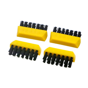 Yellow Plastic Cleaning <b>Brush</b> Block Black Wire Bristle <b>Scrub</b> <b>Brush</b> Holder for Workshop Equipment Cleaning - Product Image 4