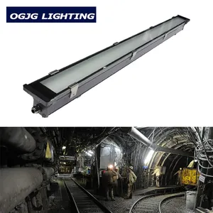 OGJG隧道防水户外照明三防板条管ip67煤矿用发光二极管线性吸顶灯