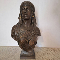 Sculpture féminine Art Nouveau en bronze sur mesure pour la décoration intérieure