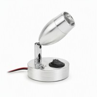 Interrupteur mécanique DAMAVO 12-24V marche/arrêt, lampes de lecture 3W pour bateaux, navires, véhicules, options de couleur 3000K/4000K/6000K
