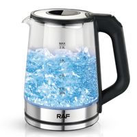 Bouilloire électrique en verre à thé avec fonction maintien au chaud, chauffe-eau électrique à LED 2,3 L, best-seller