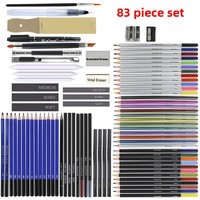 Ensemble de 83 crayons à croquis Fullfor Peinture Vente directe d'usine Fournitures d'art