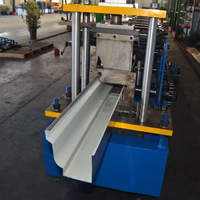 Machine de fabrication de gouttière rouleau de gouttière d'eau portable pour toiture machine de fabrication de tuyaux de descente